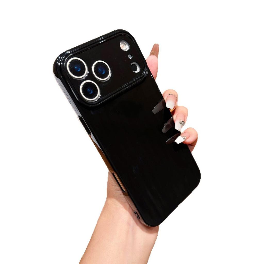 Solid Color Light Beam Mobile Phone Case for Apple 17PROMAX Internet Celebrity Couple Internet Celebrity Simple All-inclusive Mobile Phone Case