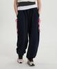 WAIKEI Double Elastic Ribbon Sweatpants Navy
