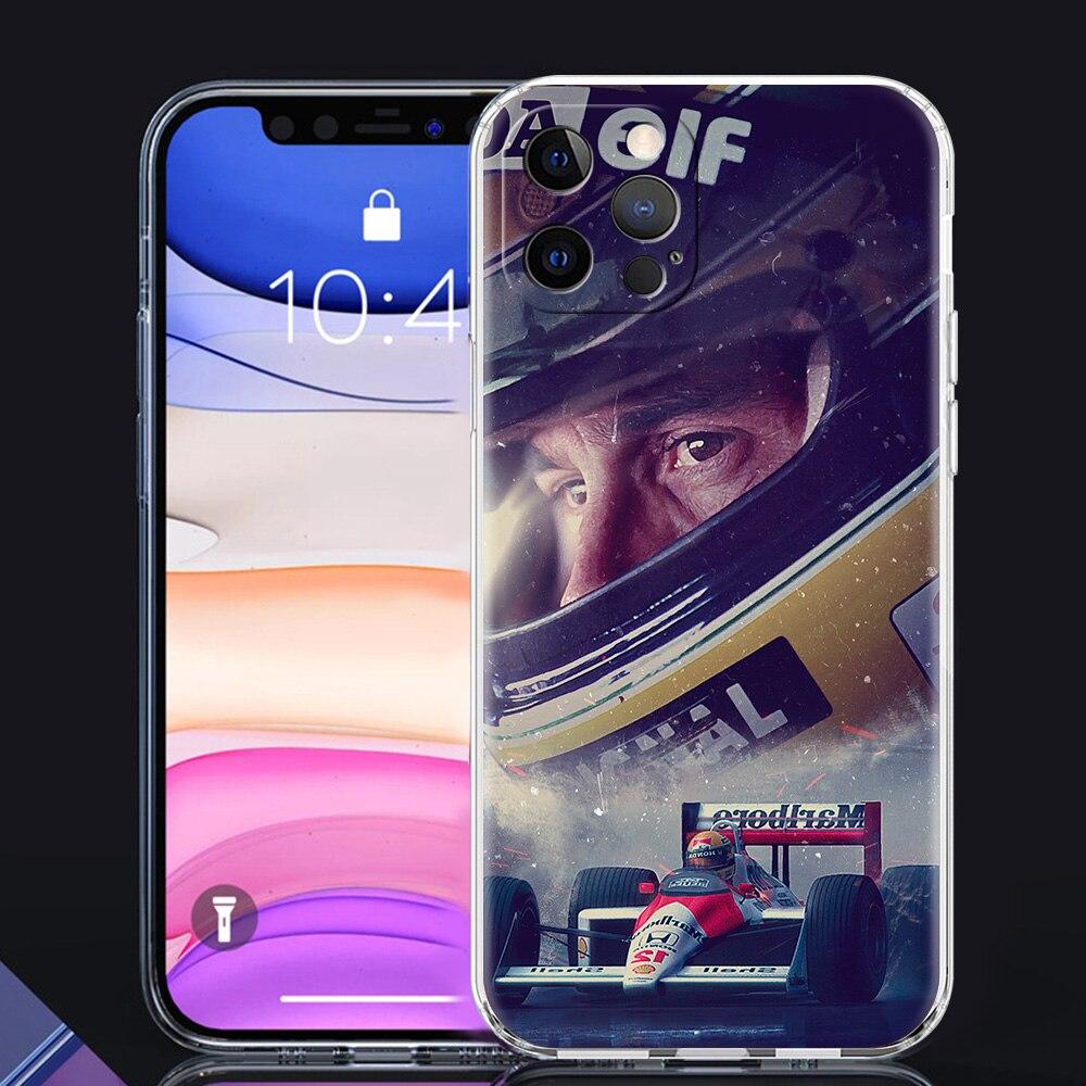 

Чохол для телефону Ayrton Senna F1 для iPhone 13 11 12 Pro Max X XR XS 7 8 Plus SE 2020 Luxury Clear Soft Silicone Cover Fundas Shell iPhone 13Pro Max