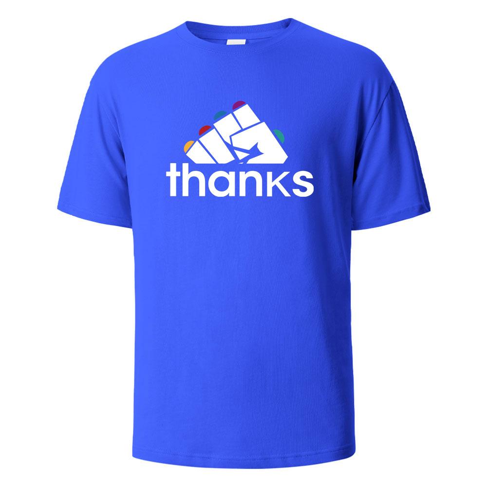 Thanks Funny Graphic Printing TShirts Comfortable Summer Pure Cotton Tops For Men Women My Body My Choice Basic Men Clothing