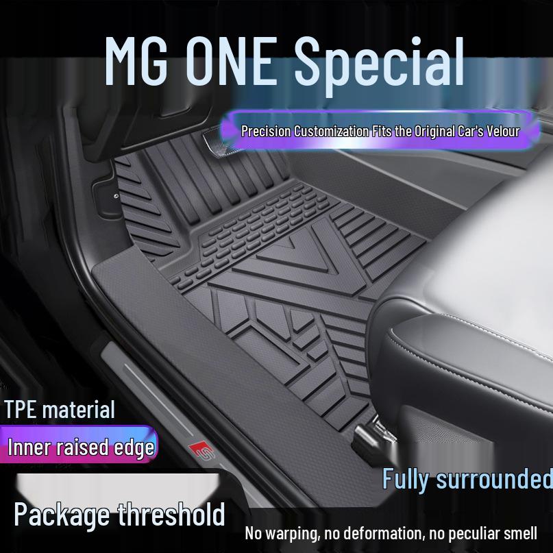 MG ONE TPE Full Coverage Waterproof Floor Mats & Door Sill Protector. Single-layer upgraded: door sill TPE mat