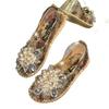 Women's Summer Beach Sandals With Rhinestone Sparkly Comfort Walking Shoes for Dressy Ankle Strap Open Toe Slip-On Casual Flats Sandals for Women