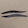 1 Pair ABS Car Front Headlight Eyelid Eyebrow Cover Trim Glossy Piano Black Fit for Lexus IS250 IS300 2006-2010 2011 2012