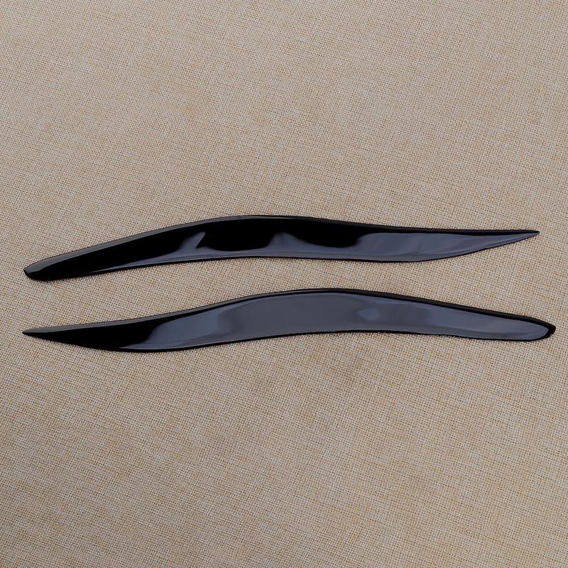 1 Pair ABS Car Front Headlight Eyelid Eyebrow Cover Trim Glossy Piano Black Fit for Lexus IS250 IS300 2006-2010 2011 2012