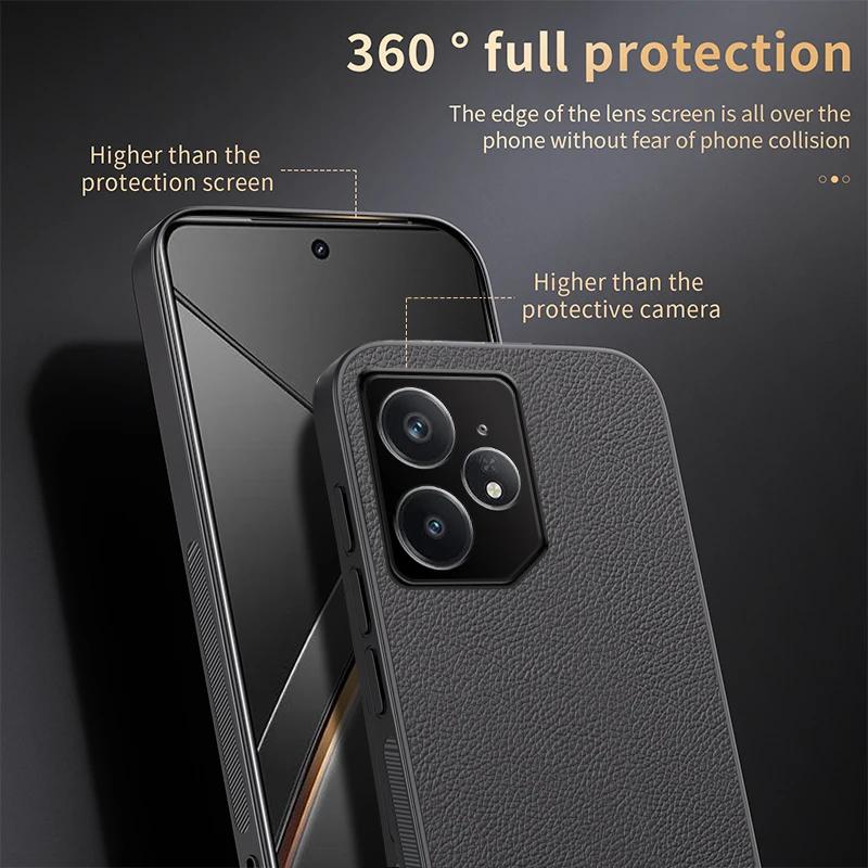 Luxury Business Leather Soft Frame Magnetic Cover For Realme Neo7 Neo 7 5G Phone Cases Capa