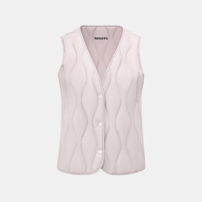 XueZhongFei Damen Klassische V-Ausschnitt Leichte Daunenweste