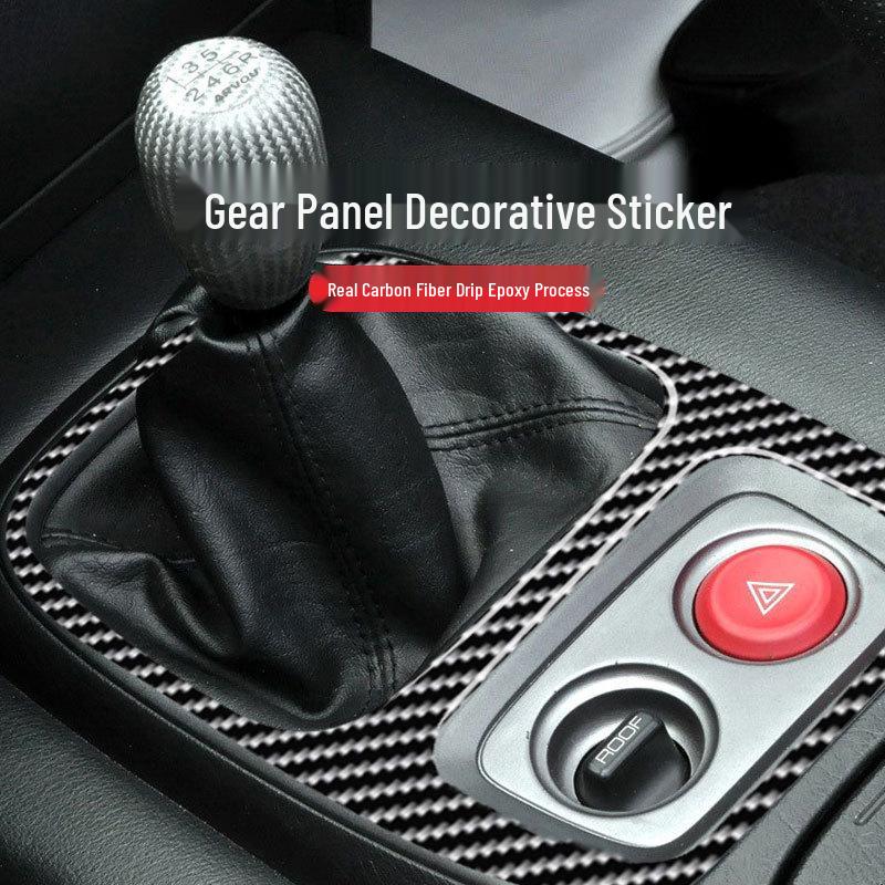 Carbon Fiber Gear Shift Panel Sticker for 00-09 Honda S2000