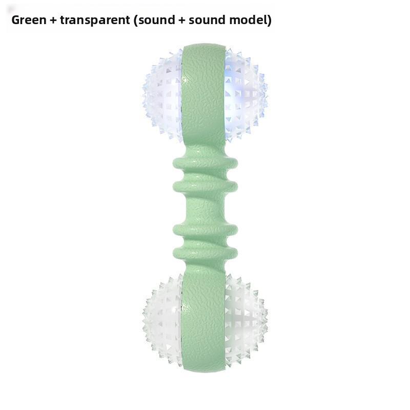 Pet Toys That Are Tough To Chew and Can Relieve Boredom, Barbell Shaped Dog Toys, Pet Self-entertaining and Sound-making Toy Balls