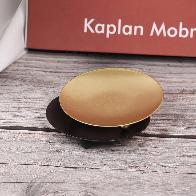 Iron Plate Candle Holder Candle Stand Candle Plate Candle Cup Home Decoration