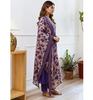 Women Bollywood Embroidery Straight Kurta and Pant Set with Dupatta Set