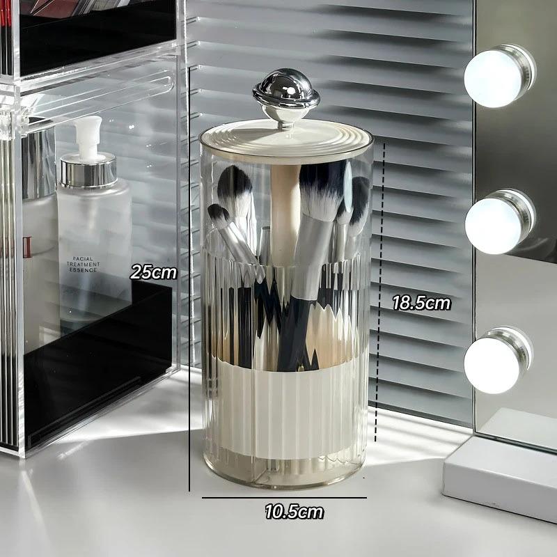 

Автоматический подъемный держатель для кистей для макияжа, пылезащитный держатель для кистей для макияжа, настольные инструменты для макияжа, держатель для помады и карандаша для бровей, контейнер