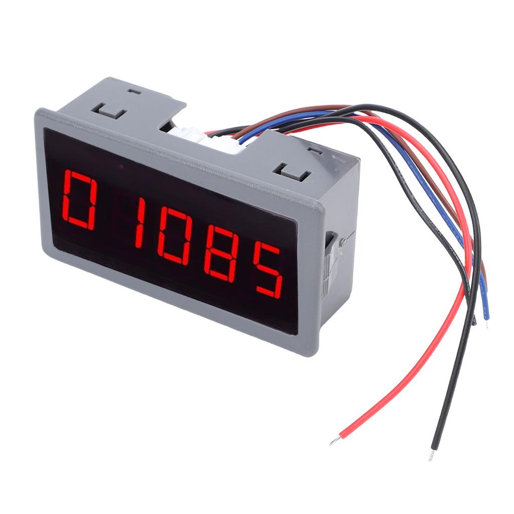 5 Bit LED Tachometer Anti Interference Frequency Division Filtering DC Brushless Motor Tach RPM Meter with Hall