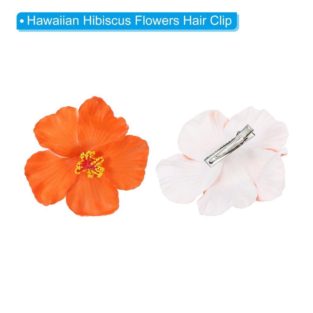 Balení 10 kusů havajských ibiškových květů umělé květiny sponka do vlasů DIY pěnový ibiškový květ pro stolní dekoraci párty výslužky
