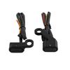 2X Motorcycle Amber LED Mini Turn Signal Indicator Running Light Lamp Full BLACK