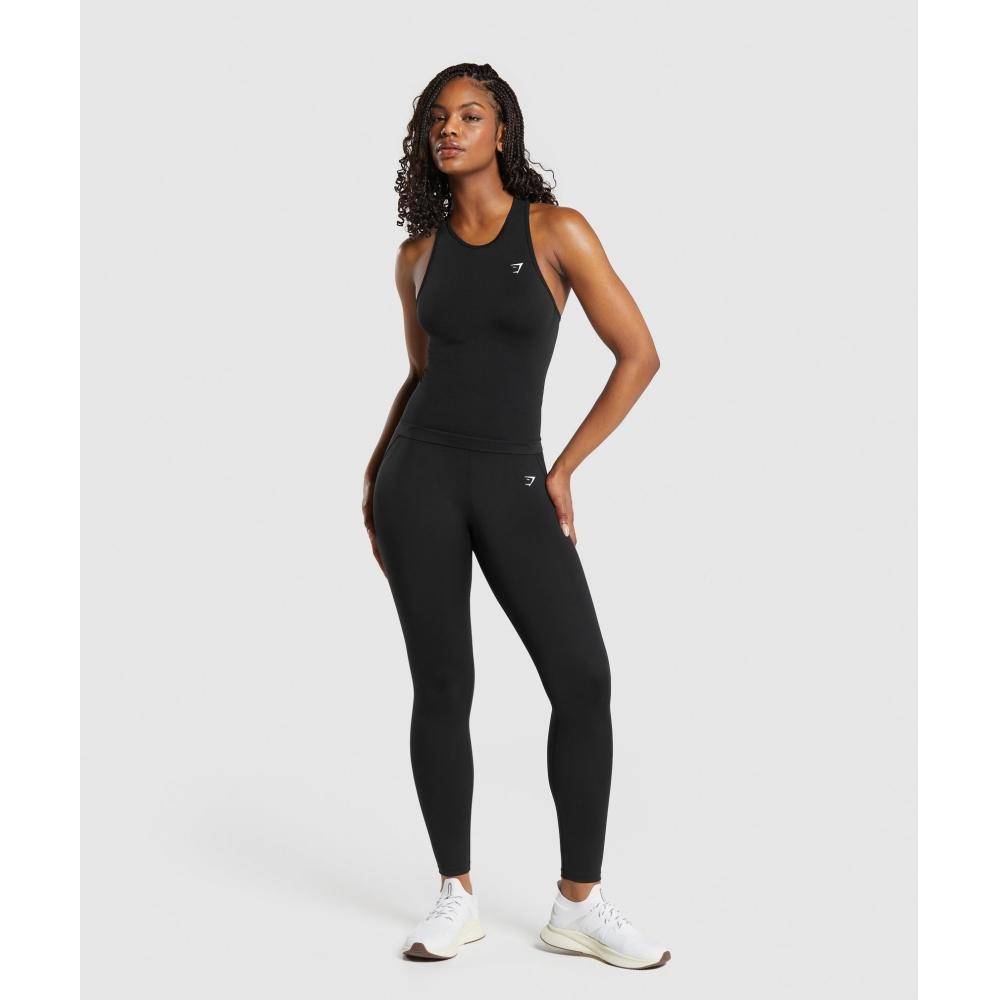 Gymshark Everyday Seamless Tight Fit Tank Black B8a4s Bb2j