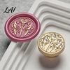 Gift Wrapping Wax Stamp Brass Seal Head Vintage Key Pattern Embossed Sealing Decorative Head for Envelope Journal Packaging Invitation Crafting