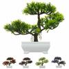 Bonsai Simulation Artificial Plants Flowers In Pots Home Office Fake Tree Decor