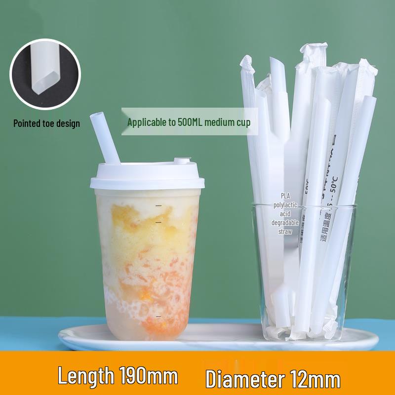 COFLYEE Biodegradable PLA Disposable Straws