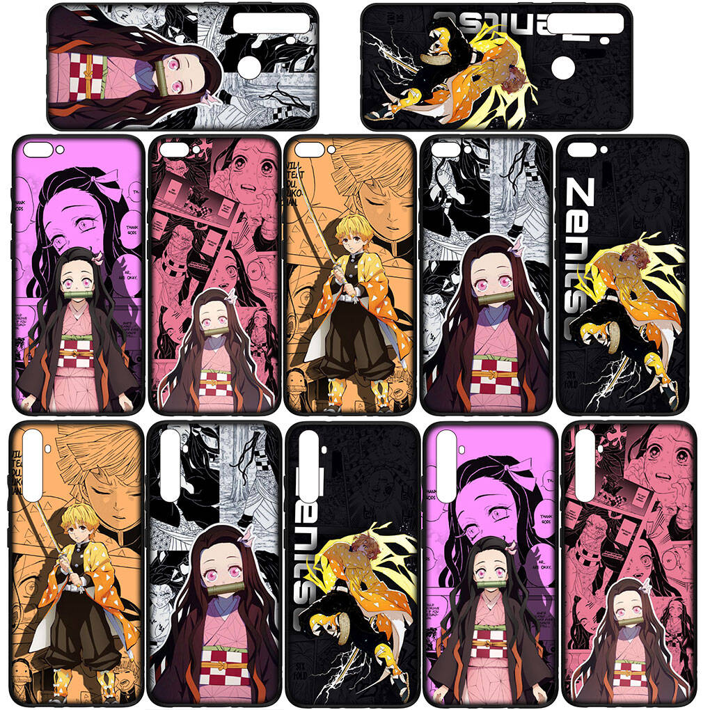Für Motorola Moto Edge 70 60 50 G54 G86 Samsung Galaxy S25 iPhone 17 16 15 Redmi Note 14 Pro Max Handyhülle Agatsuma Zenitsu Demon Slayer Nezuko Abdeckung