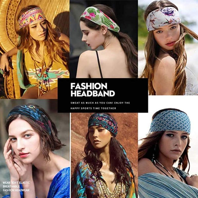 Bohemian Soft Twist Knotted Wide Edge Headband Women Sports Soft Yoga Turban Bandana HeadScarf Bandeau Femme Pour Cheveux