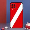 Diver Down Scuba Flag For Samsung Galaxy M31 M51 M33 M13 M23 M53 M15 M55 M14 M34 M54 M20 M30s M32 M52 Phone Case