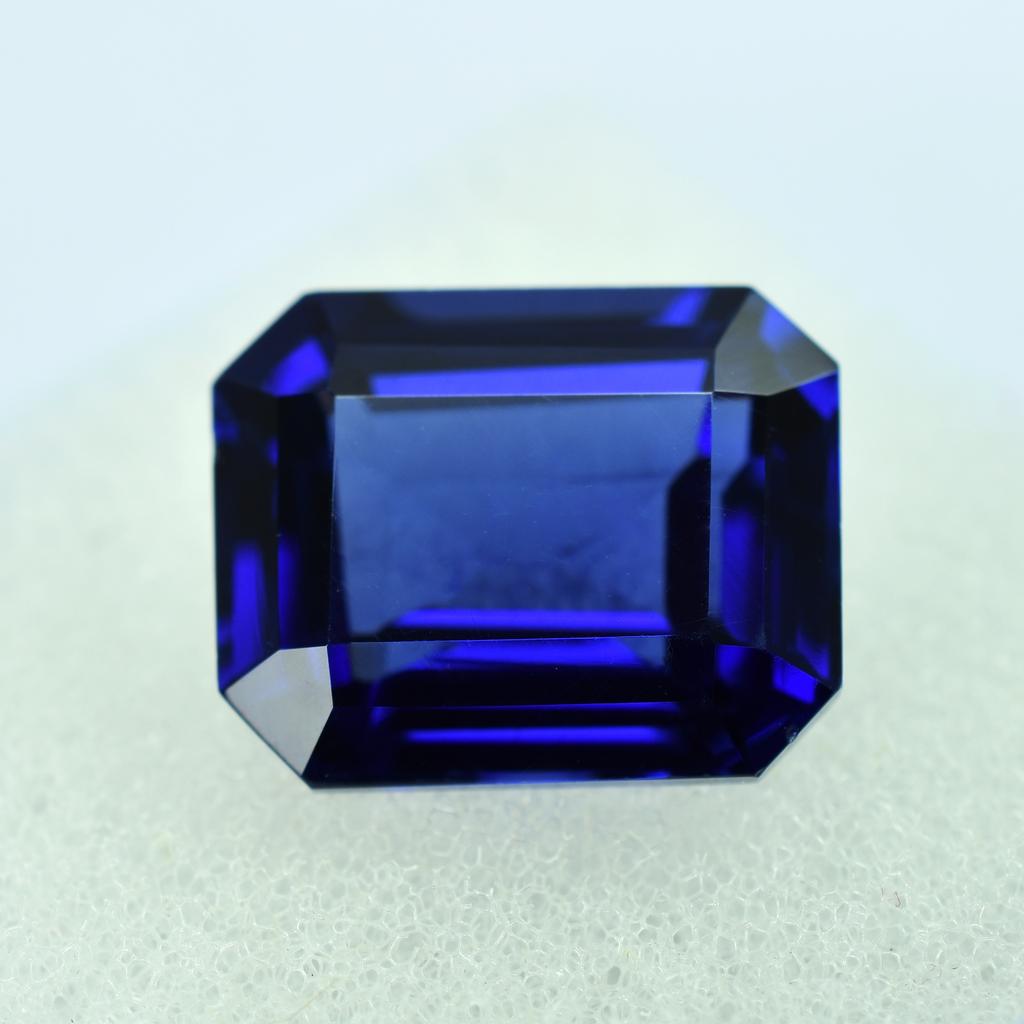 9 Ct Natural Blue Sapphire Extremely Rare Emerald Cut   Loose Gemstone