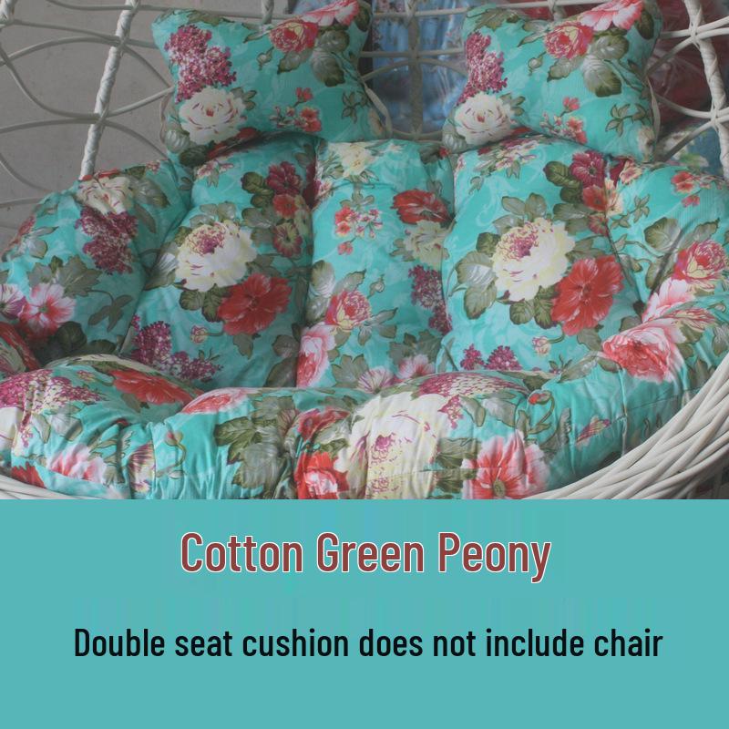 Double Hammock Hanging Chair Cushion - Thick, Washable Rattan Chair Cover for Autumn