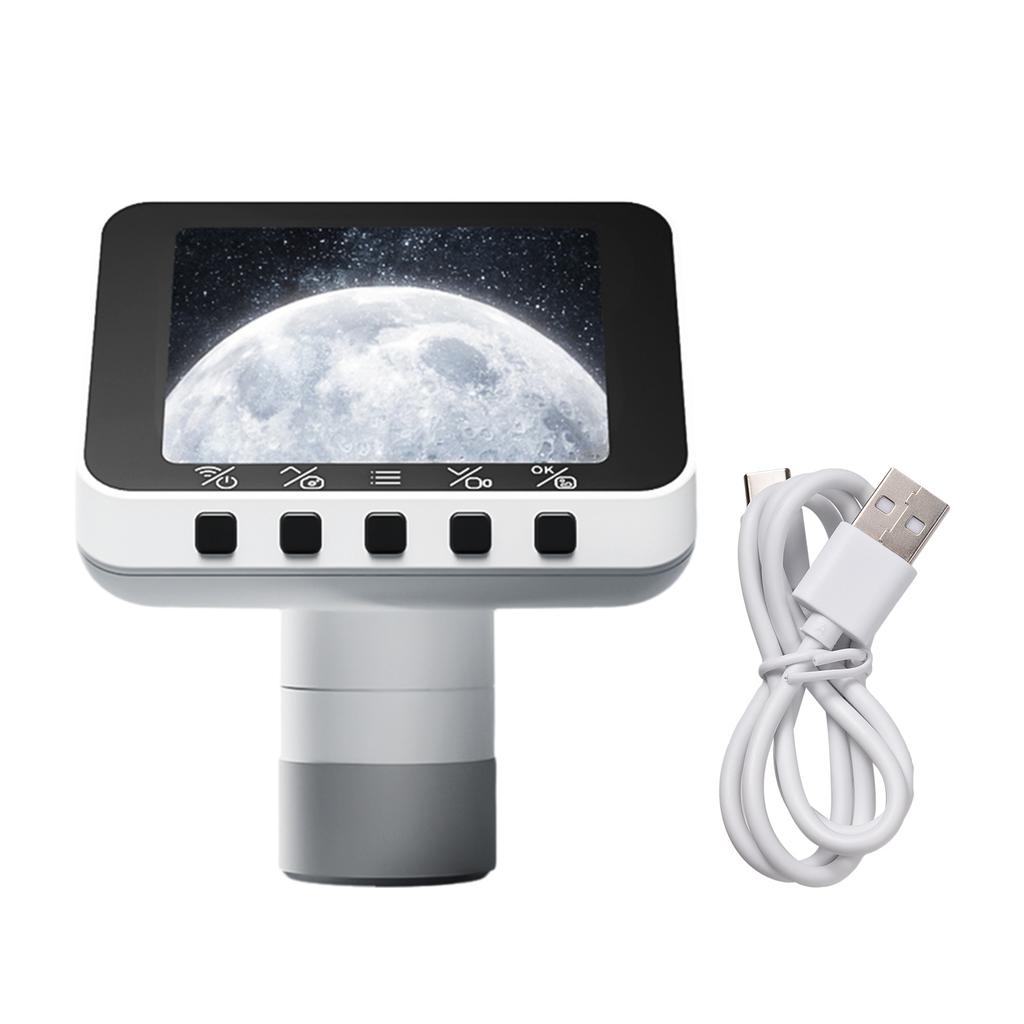 WiFi Digital Eyepiece for Telescope Microscope Wireless Electronic Eyepiece with 2.8 Inch Screen 1080P Video Recording 5MP