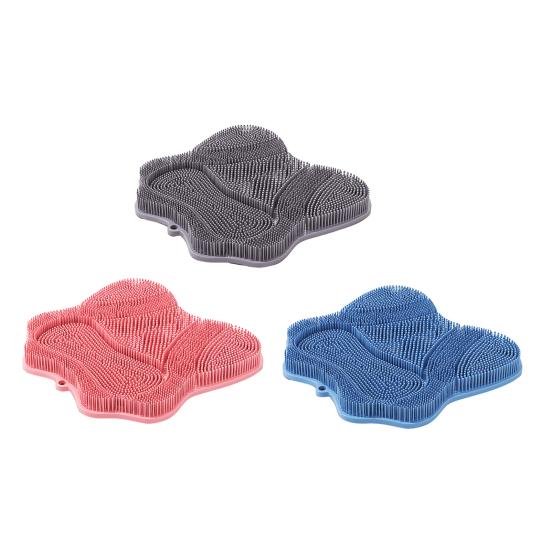 Cat Self Groomer Massage Brush with Suction Cups Cat Scratcher Cat Coat Scrubber for Massage Gentle Grooming And Fur Removal