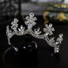 Korean Style Simple Bow New Style Luxurious and Elegant Bride Wedding Crown Headdress Crown Tiara Hair Accessories