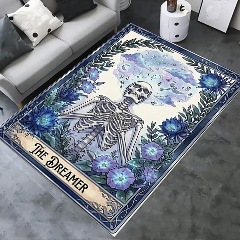

2025 New Skull Dreamer Carpet Rug for Living Room Bedroom Home Sofa Decoration,Kids play Non-slip Floor Mat 40x60cm( 15x23in )