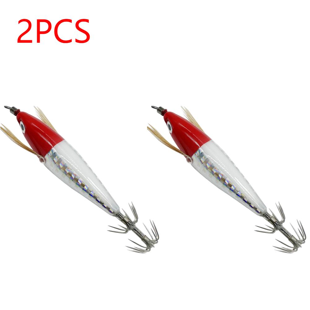 1-3Pcs 5.5g Laser Luminous Floating Horizontal Wood Shrimp Lure Hook Fishing Tackles Simulation Squid Hook Cuttlefish Fish Baits