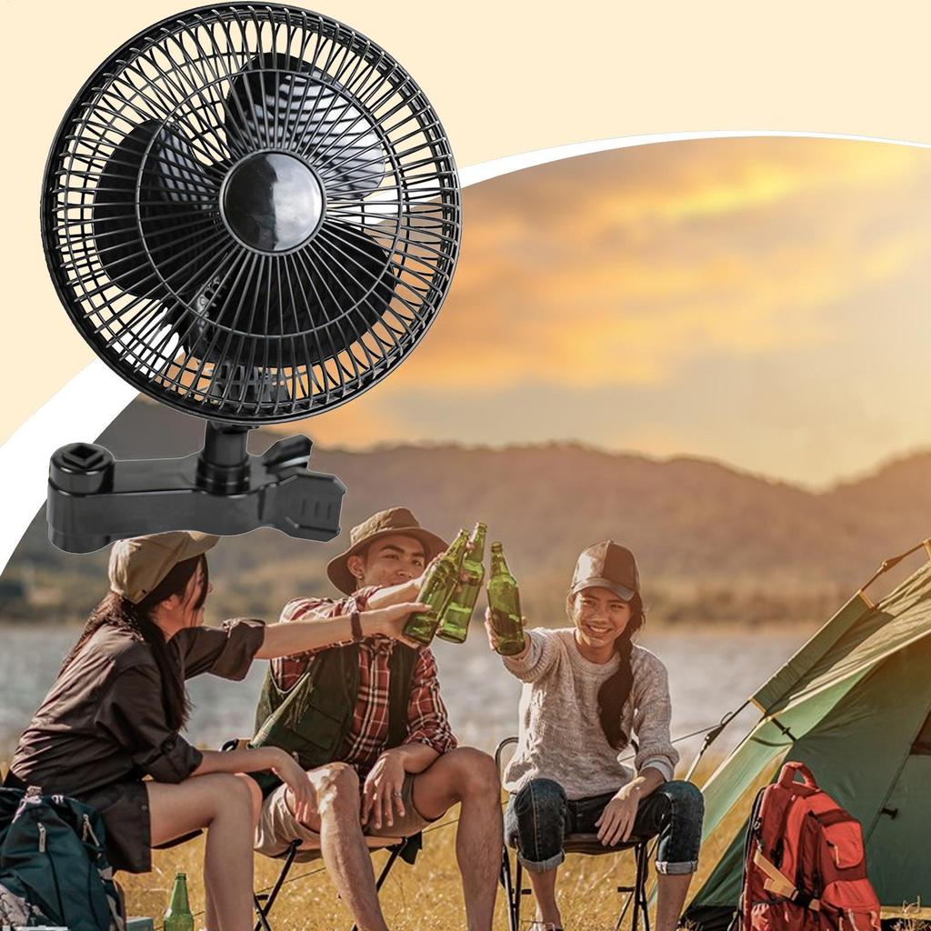 Plant Grower Fan With Clip-on Rotatable Quiet Clip Grow Fan With 2 Speed Airflow Tent Swivelling Growth Ventilator