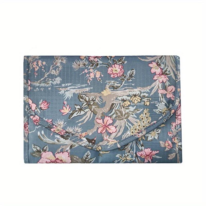 1pc Pu Leather Travel Jewelry Organizer Case Foldable Jewelry Roll Journey Rings Necklaces Earrings Brooches Bracelets