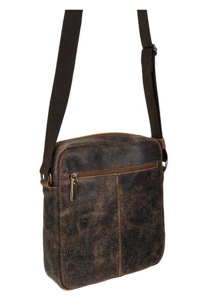 Torba męska skórzana vintage brąz TM380s285