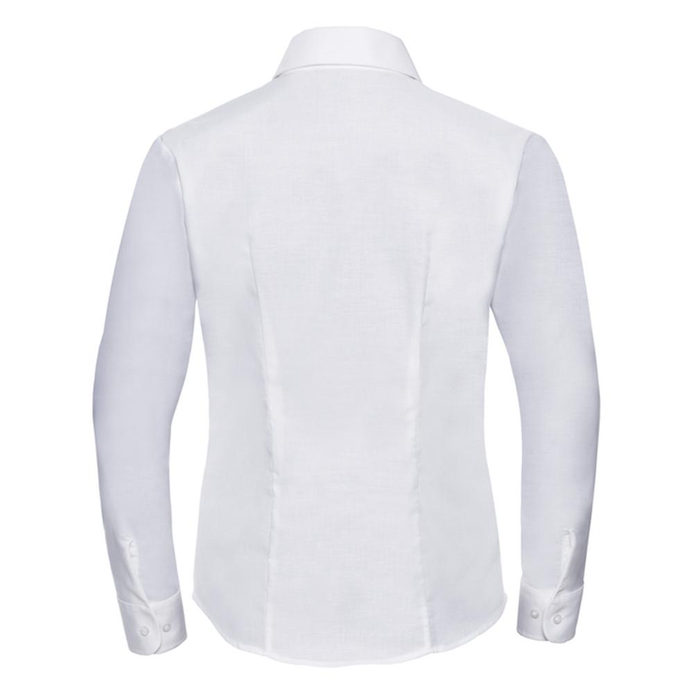 Russell Collection Womens/Ladies Classic Oxford Long-Sleeved Shirt