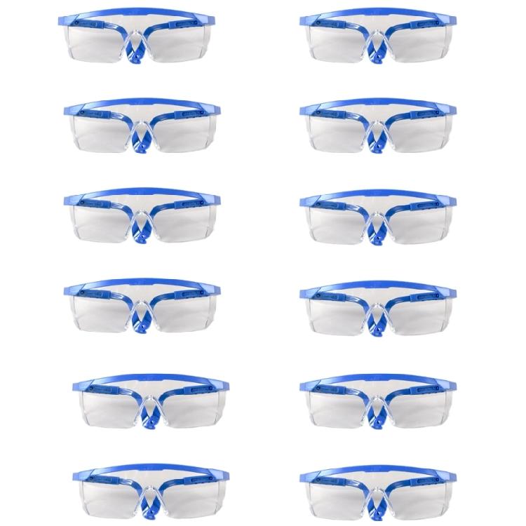 Set of 12 Safety Goggles for Lab Garden Industry Nice Visual Eye Protections For Multiple Occupational Use