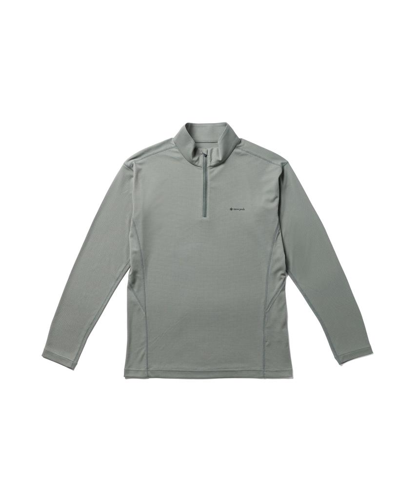 Pe Power Dry Half Zip Pullover Größe Festival Camping Outdoor [Snow Peak] MGREYSW-25SU013