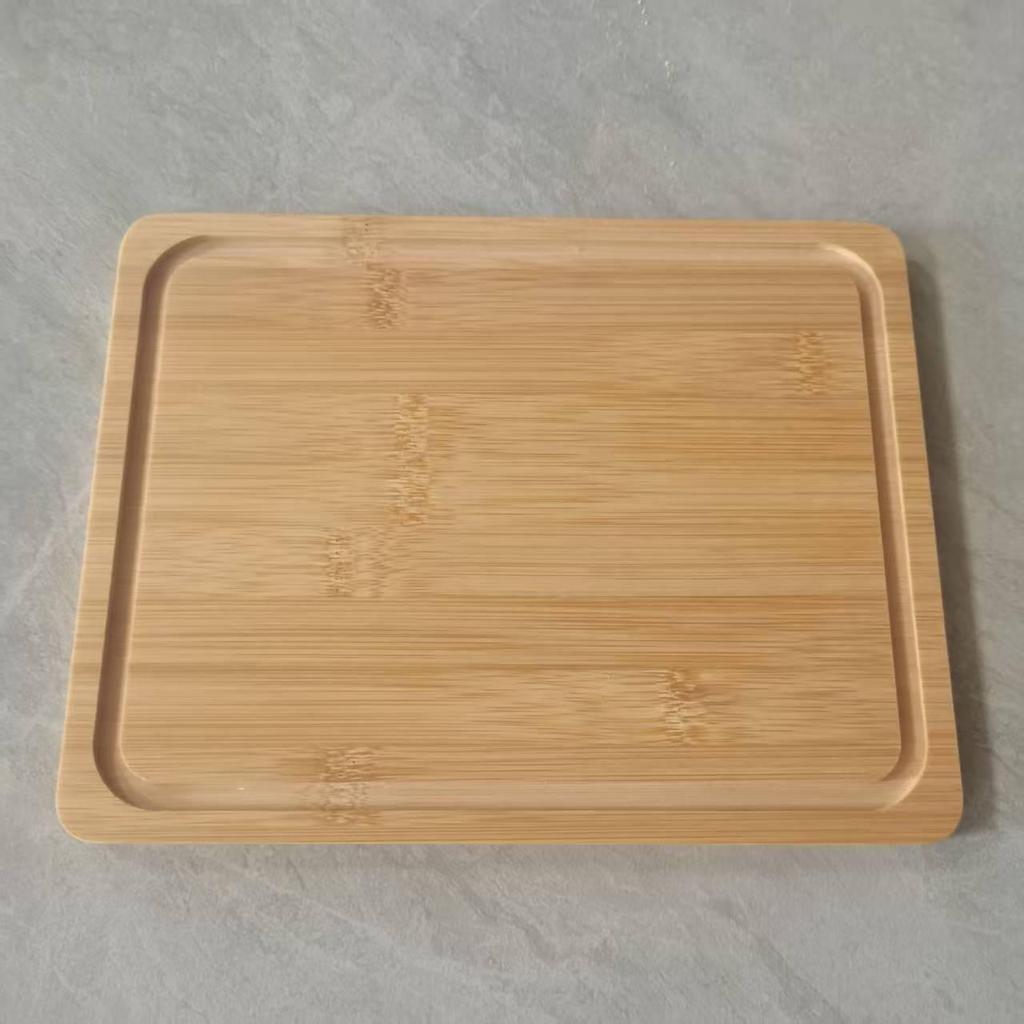 Bamboo Butter Storage Container with Transparent Lid and Tray 