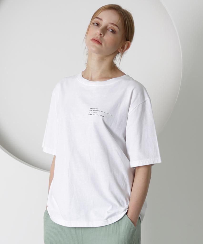 Eoboneoseu Crocodile Short Sleeve T-Shirt [White]