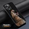 Super fashion Leopard pattern Phone Case For iPhone 17 16 15 14 13 12 11 Plus Pro Max  High-end Luxury Magsafe Sheepskin