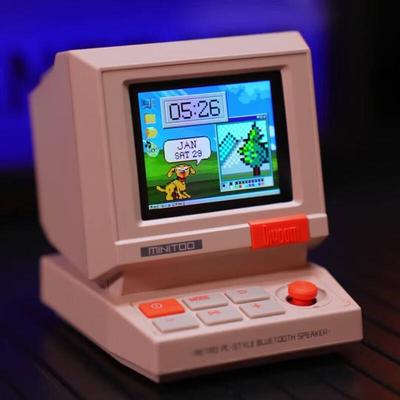 Divoom MiniToo Retro Pixel Art Bluetooth Speaker CN Plug (adapter Included)