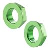 NICECNC Front Rear Wheel Axle Nut Screw Aluminum 2PCS For KAWASAKI KX125 KX250 KX450 KLX450R KX 125 125F 250 250F 450F KLX 450R