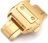 [Import King Original] Uhrenteile - Kompatibel mit Cartier - Aftermarket Faltschließe für Santos 100 MM - Edelstahl GP Gelbgold 18mm