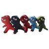 Dinosaur Plush Toy Keychain With Silver And Gold Chain For Kids And Collectors