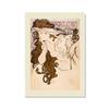 Cornice in legno massello Alphonse Mucha Poster e stampe su tela Vintage Figue Woman Canvas Painting Art on The Wall Pictures per soggiorno Home Decor