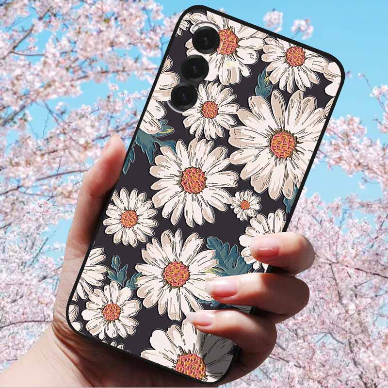 For Samsung Galaxy A56 A36 A26 5G Cases 3D Relief Flower Emboss Soft Silicone For A56 A36 5G 3D Cartoon Case Owl Shell 3D Relief