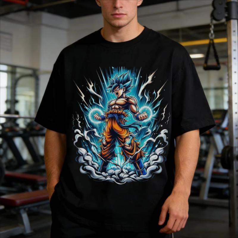 2026 Summer Hot Sale Dragon Ball Super Goku Super Saiyan Blue Family Matching TShirt Anime Gym Workout Tee for Men Women Kids