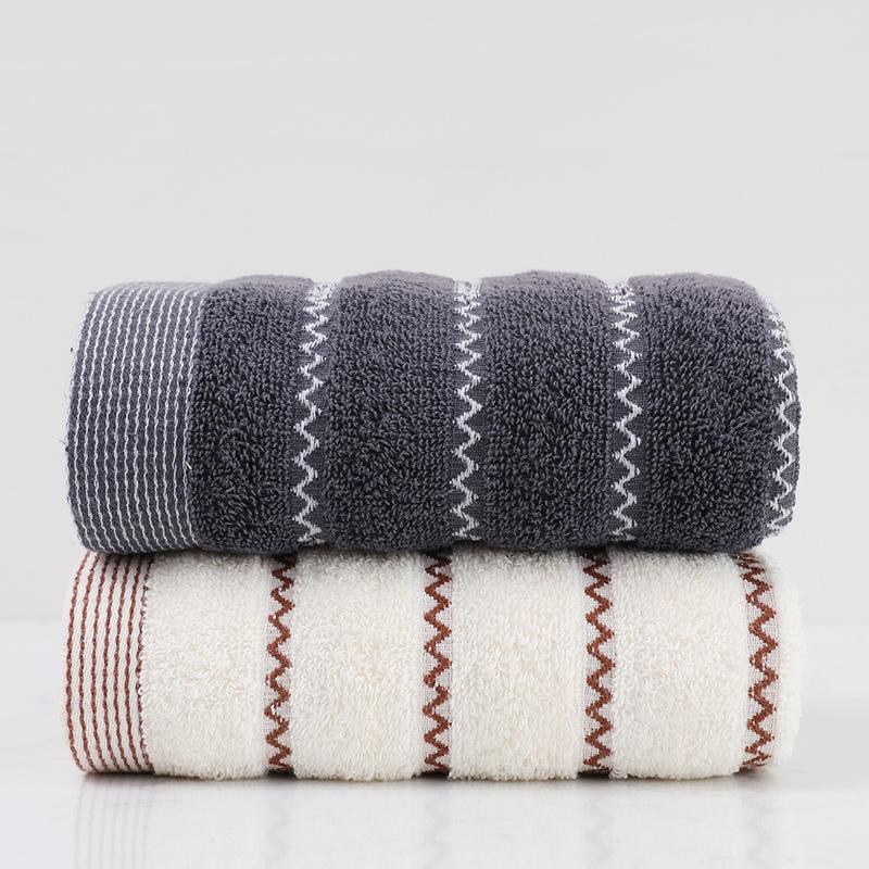 

2 шт., набор хлопковых полотенец для ванной комнаты, 35x75 см, 70x140 см, коричневый, белый, синий, банное полотенце для рук, мягкое подарочное впитывающее спортивное полотенце 35x75cm 2pcs