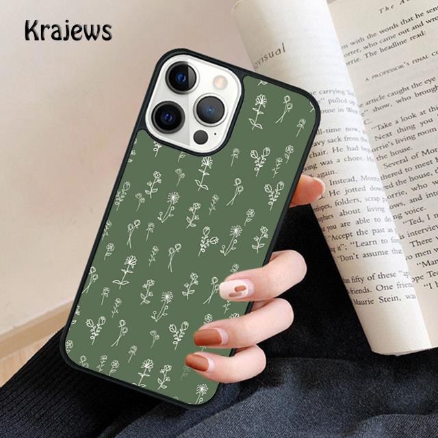 Minimalist Aesthetic Flower Phone Case For iPhone 17 Air 16 15 14 Max Plus 11 12 13 Pro Max Phone Cover Coque Fundas